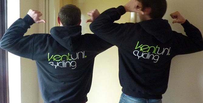 Kent University Cycling Hoodies