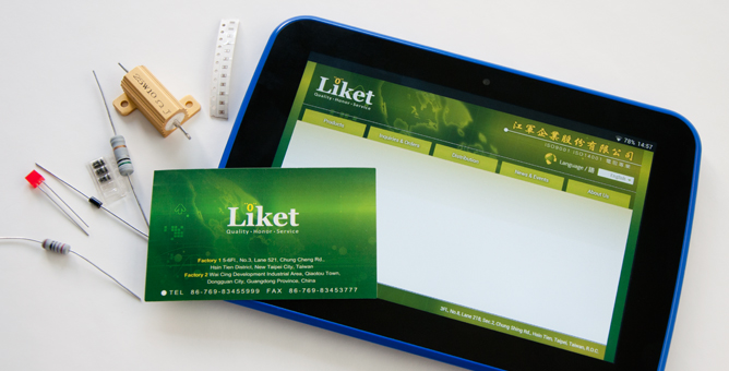 Liket Website and Business Card